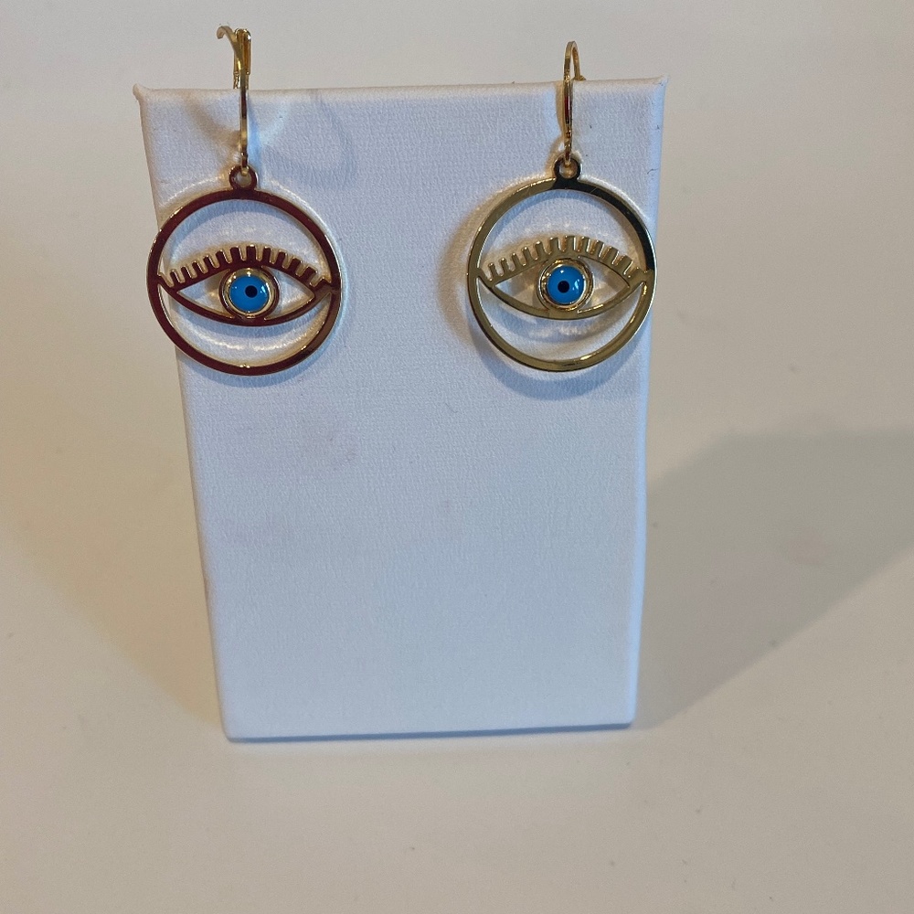 Women’s Evil eye dangle earrings